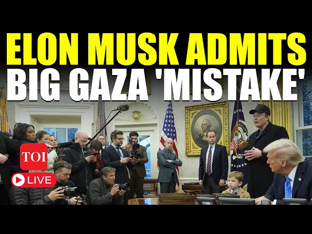 Rare White House Presser LIVE | Elon Takes Over Oval Office; Admits Gaza Mistake As Trump Watches