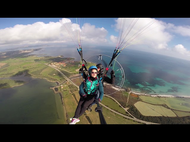 Raffaele Benetti - Minari Engine - Ozone Power - Tandem flight at Stintino, Sardinia