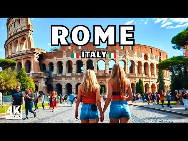 Rome, Italy Walking Tour in 4K HDR 60fps | With Captions