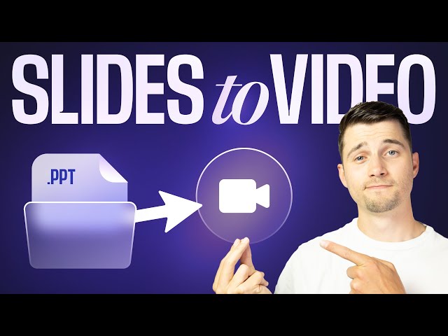 How to Convert PDF or PPT to Video (with AI) | Slides to Video  🚀