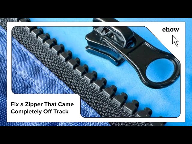 How to Fix a Zipper That Came Completely Off the Track