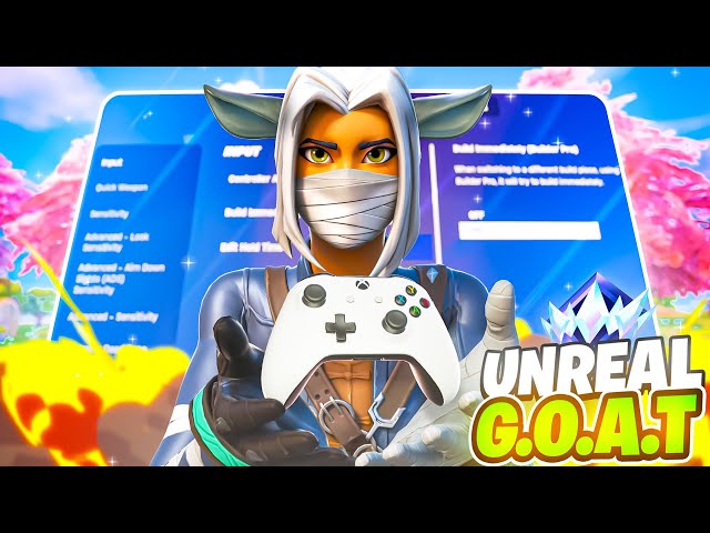 *UNREAL* G.O.A.T 🐐 + *NEW* BEST Controller Settings For Fortnite CHAPTER 6! (PS4/PS5/XBOX/PC)