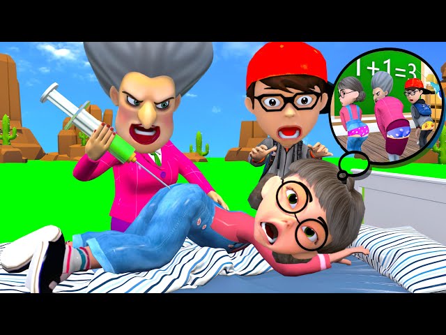 Scary Teacher 3D vs Squid Game 2 Miss T Troll Nick and Tani Game Nice or Error 5 Times Challenge