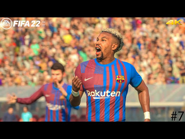 FIFA 22 PS5 - Barcelona Career Mode #7 Vs Levante Ft. Depay, Aubameyang, Torres, | La liga | 4K