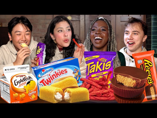 College Students from around the World try American Snacks!