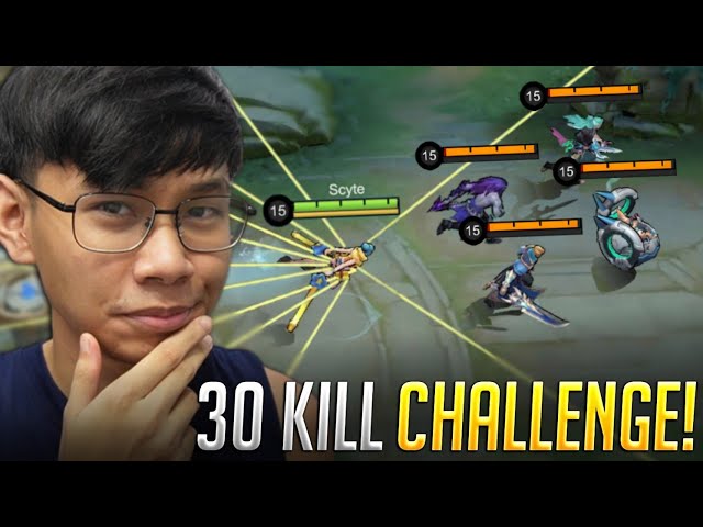 30 KILL CHALLENGE = 3K PESOS | USING THE MOST DIFFICULT MLBB HERO