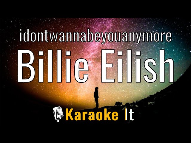 idontwannabeyouanymore - Billie Eilish (Karaoke Version) VR 360 4K