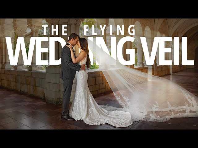 How to make the veil fly for wedding portraits