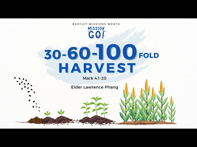 28 July 2024, Week 4, 30, 60, 100 Fold Harvest, BMM English Service  (SgSL) (CC)