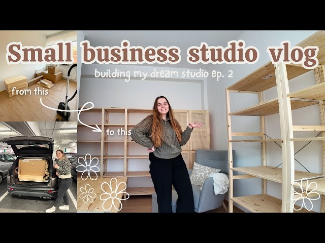 Small business studio makeover📦 IKEA must-haves🌷storage solutions 🌟building my dream studio ep. 2