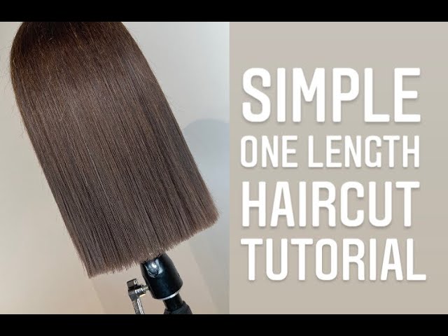 SIMPLE ONE LENGTH HAIRCUT TUTORIAL || @BRBRTOM