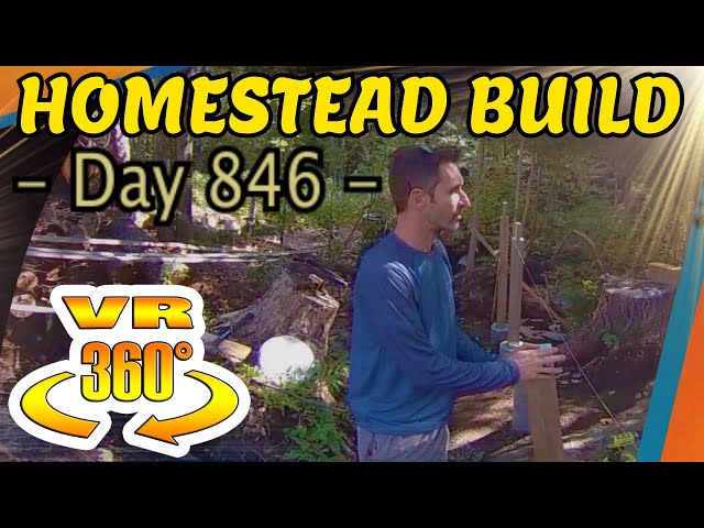 Homestead Building - Firewood Drying Shed, Building the Stilts and Footings