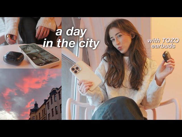 A Day In My Life - City Vlog 🎧 TOZO Crystal Pods Earbuds Review!