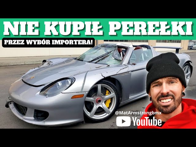 Myślał, że wygrał! PRZEZ WYBÓR IMPORTERA słynny youtuber stracił limitowane Porsche Carrera GT!