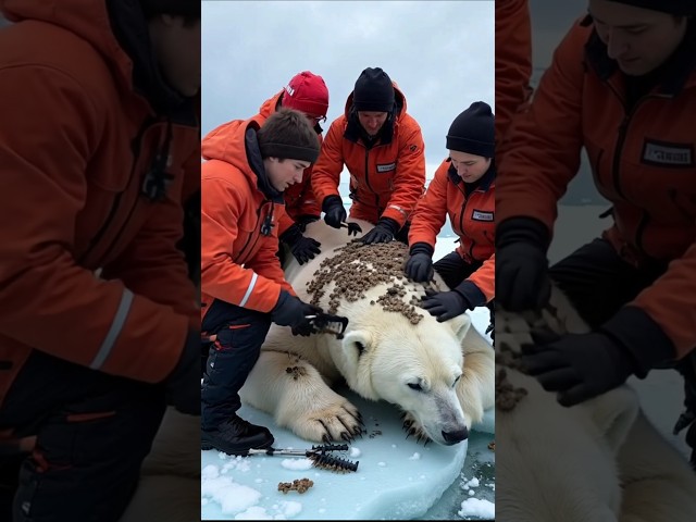 Saving a Polar Bear: An Epic Rescue in the Frozen Wilderness #polarbear