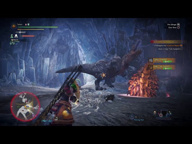 Monster Hunter World Iceborne Turf war Fulgur Anjanath VS viper Tobi Kadachi