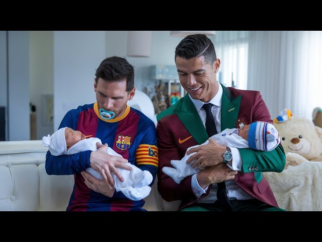 Messi and Ronaldo got married | Pregnant Messi | Messi and Ronaldo became fathers