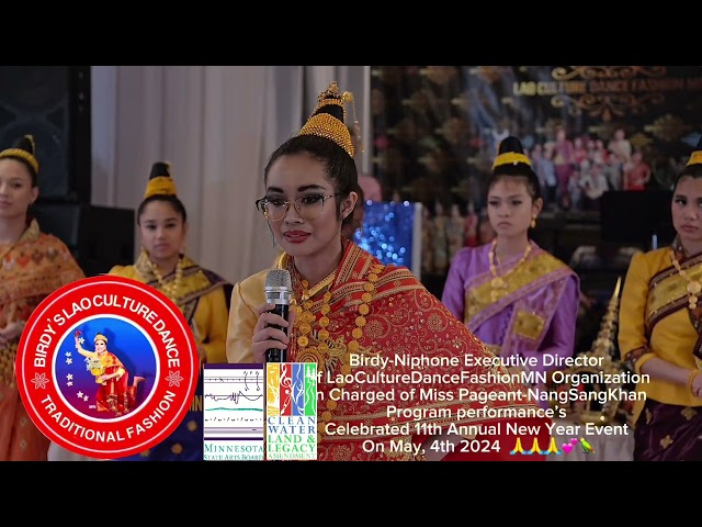 Miss NangSangkhan pageant 2024 -Birdy Niphone and Students