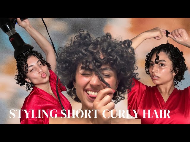 HOW TO: Style short curly 3B/3C  hair + tips & tricks  ♡ Keep the curls all WEEK!