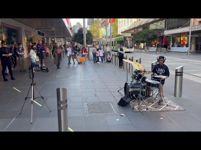 Eshan Busking at Melbourne CBD Australia