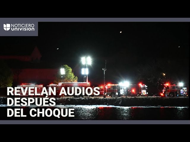 Accidente aéreo en Washington DC: revelan audio de la torre de control segundos después del choque