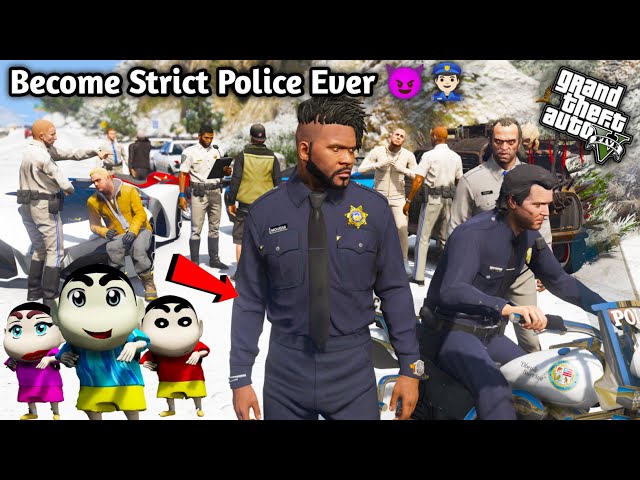 GTA 5: Franklin Saw Corruption in Police Department 😰After His Absence 🤬Shinchan Anrgy 💔 PS Gamester