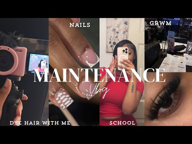 MAINTENANCE WEEKLY VLOG ♡ : Nails, Hair, Starbucks, School & More || Prettynaijaa