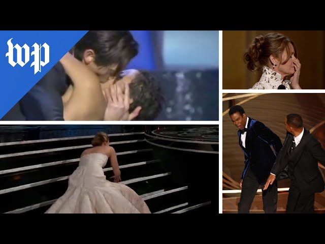 A history of unscripted moments at the Oscars