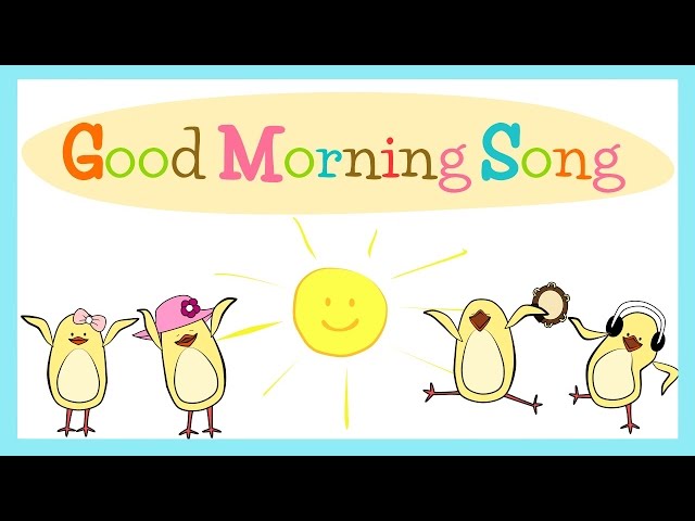 Good Morning Song for Kids (with lyrics) | The Singing Walrus