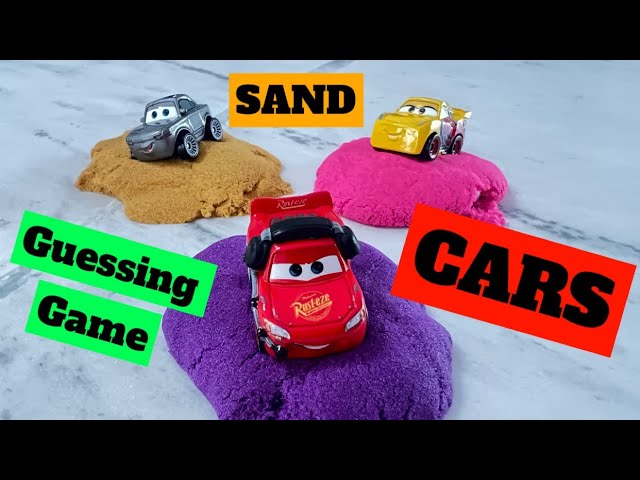 CARS !! Guessing Game with Sand !! Can you guess the hidden Disney Pixar CAR ?