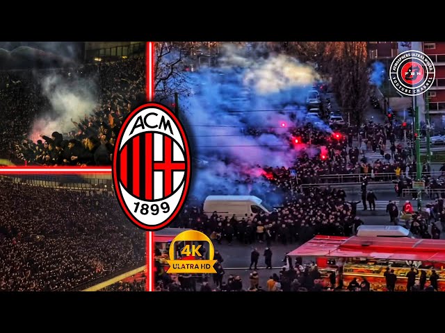 ⚫🔴 BANDITI CURVA SUD MILANO A CASA CONTRO AS ROMA || || COPPA ITALIA || AC Milan - AS Roma 6/02/2025