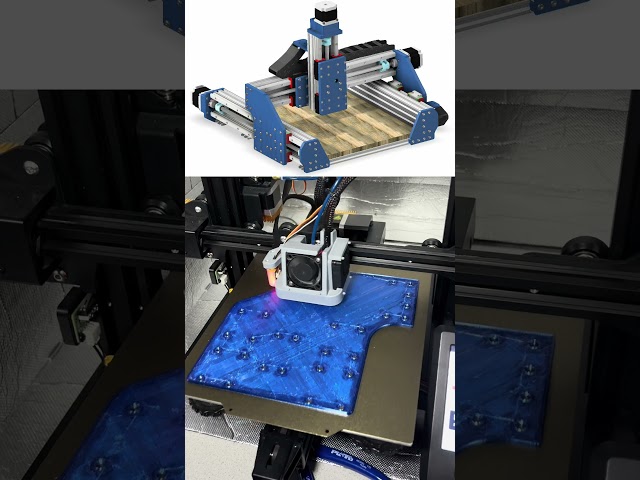 Parts for New CNC Router with 3D printing #cnc #cncrouter #3dprinting #maker #project  #engineering