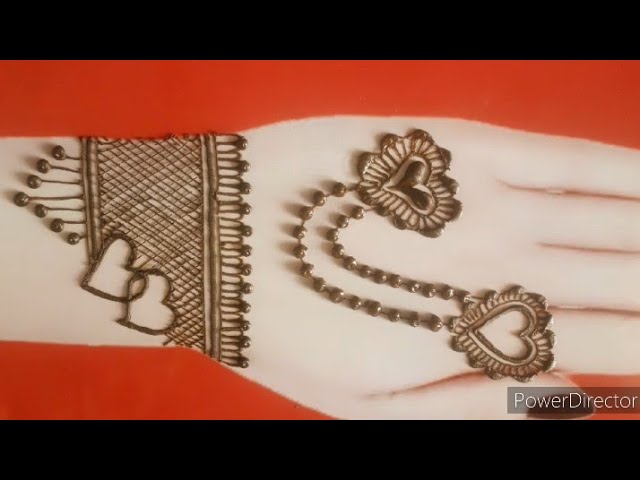 New Stylish Heart Shape Mehendi Design ❤|Easy & Simple New Heart Shape Back Hand Mehendi Design |