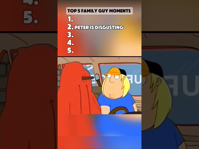 Top 5 Moments #familyguy #familyguyclips #funny #toons #familyguyfunny