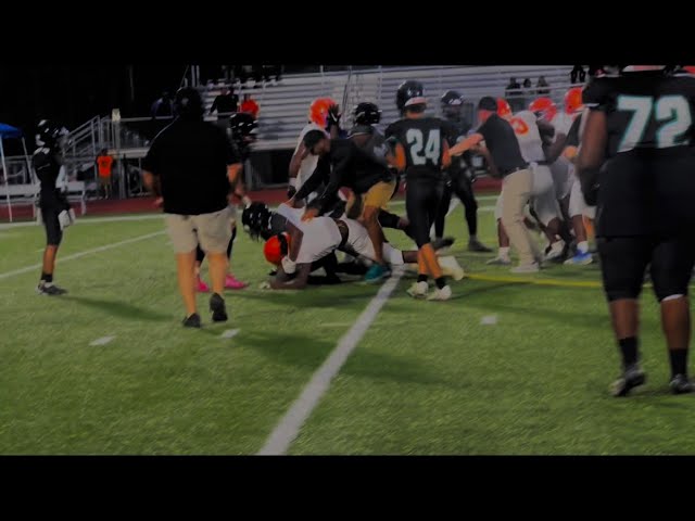 BIG FIGHT BREAKS OUT DURING JOHNSON VS ISLANDS SPRING GAME!!!