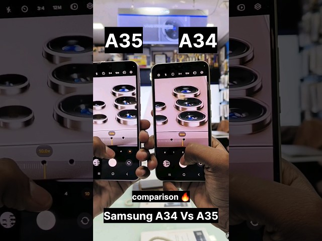 Samsung Galaxy A35 Vs A34 Camera Test & Zoom | #tech #unboxing #trending #shorts #comparison