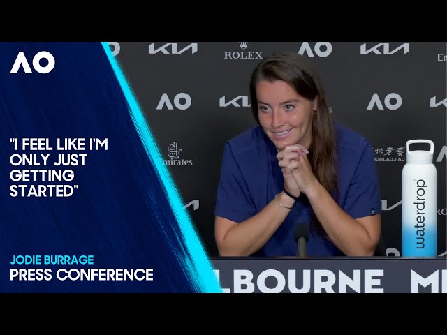 Jodie Burrage Press Conference | Australian Open 2025 Second Round