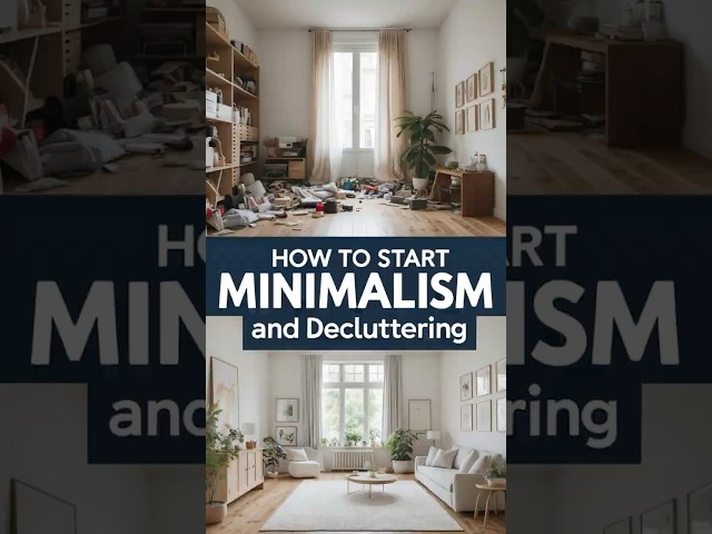 How to Start Minimalism and Decluttering #shortsfeed  #minimalism