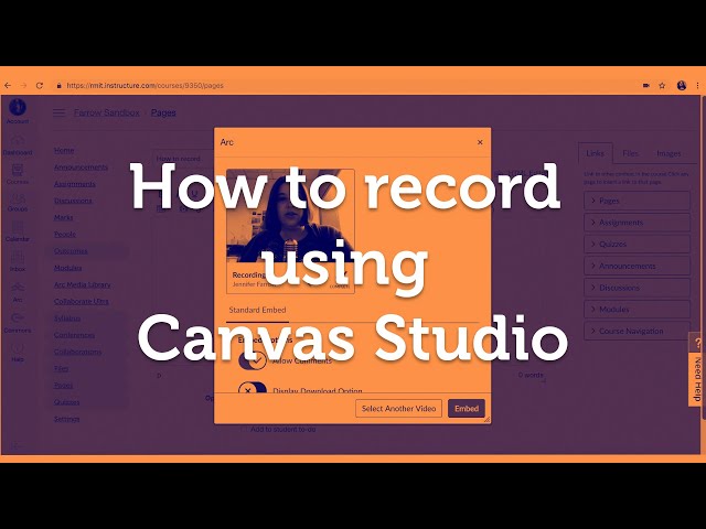 How to record using Canvas Studio (previously named Arc)