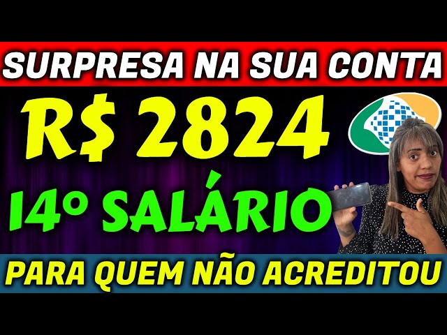 ✔️ BOMBA! 14° SALÁRIO INSS +  2 SURPRESAS REVELADAS