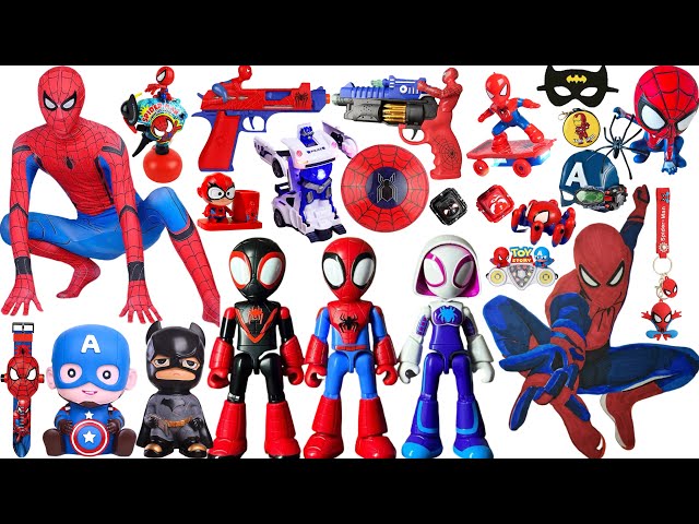 Experience dancing robot Spider Man Superman, Marvel figurine series, pistol holder game