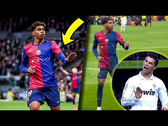 Lamine Yamal Did The Cristiano Ronaldo Calma Celebration After Scoring his Goal vs Real Madrid