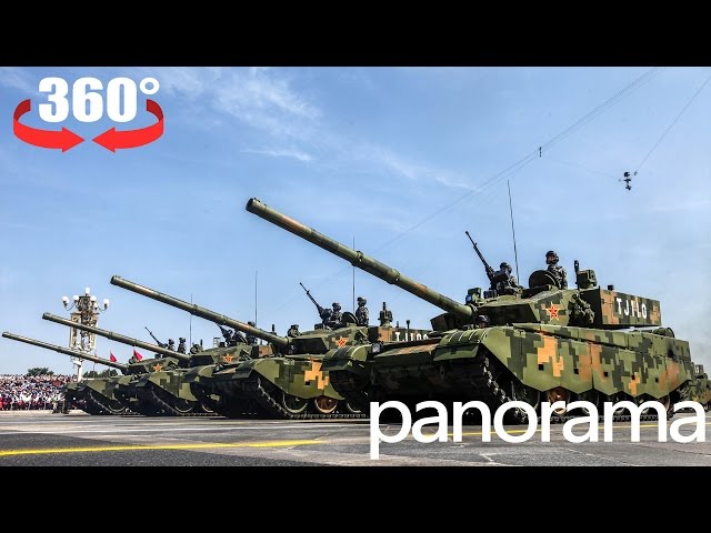 360° panorama video: China’s star tanks on display in V-Day parade