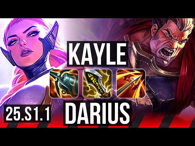 KAYLE vs DARIUS (TOP) | 6 solo kills | JP Challenger | 25.S1.1