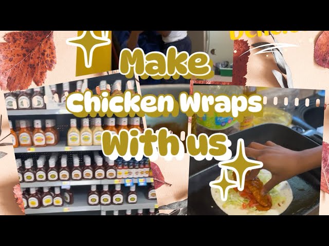 Make chicken wraps with us 😂😋‼️