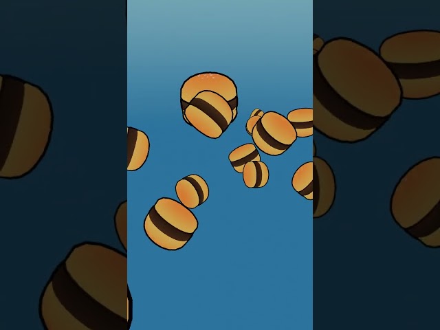 burgers falling  #animation #food