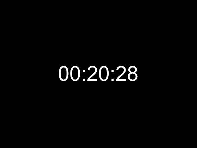 1 Minute Black Screen Countdown Timer (No Sound)