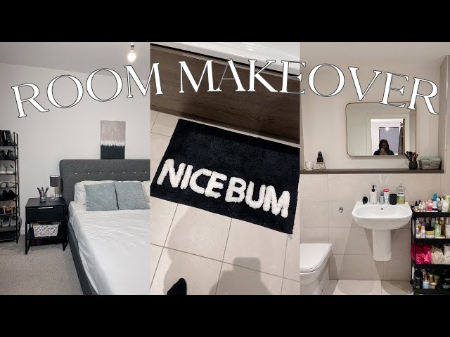 MY ROOM MAKEOVER WITH JUST £150 | Shopping, organizing my space, amazon bathroom essentials