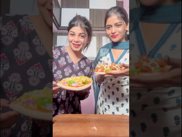 Let's make pizza with @sanuthasam #youtubeshorts #shortvideo #shorts #teluguvlogs #telugushorts