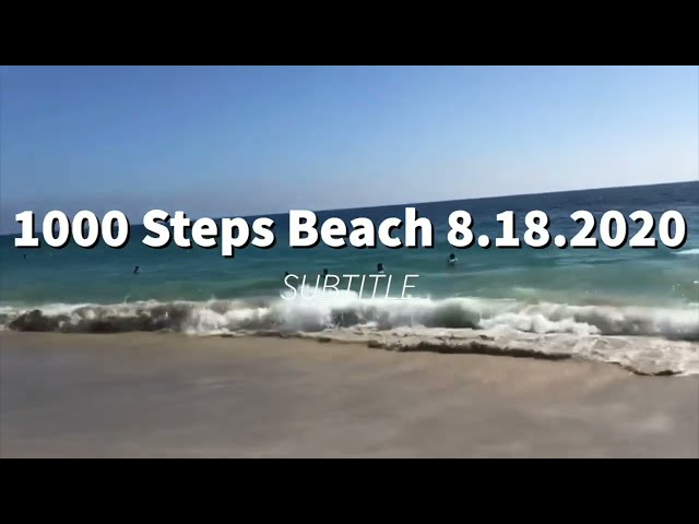 1000 Steps Beach  California Walking Tour 4K